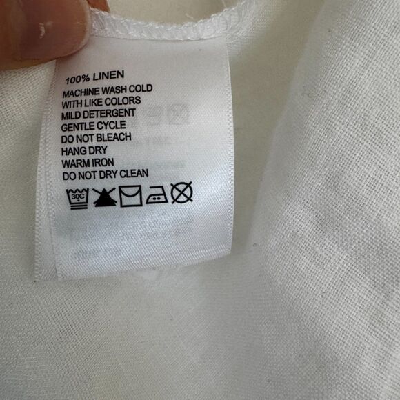 Tommy Bahama Two Palms Linen Jacket White Raw Edge Summer Coastal Timeless Small - Picture 15 of 16